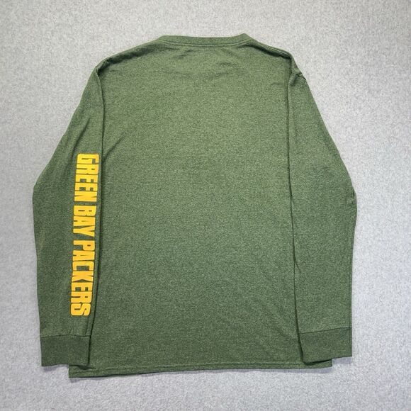 Green Bay Packers Long Sleeve T-Shirt Mens Large L Pullover NFL Football 2717 - Picture 5 of 9